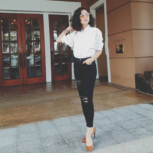 Với chiếc áo sơ mi giá rẻ, Ngô Thanh Vân có thể diện mọi phong cách trong 3 năm trời - 9