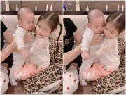 Làm mẹ - Lần hiếm hoi vợ Tuấn Hưng khoe ảnh con thứ 3, cậu bé bụ bẫm siêu dễ thương