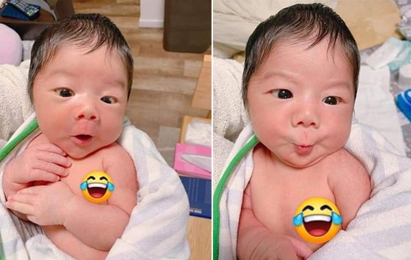 Vừa lọt lòng bé đã có loạt biểu cảm hài hước, dân mạng thích thú: amp;#34;Có tố chất diễn viên!amp;#34; - 3
