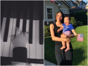 Làm mẹ - Phạm Hương khoe video đầu tiên về con, dân mạng khen: "Mới lớn đã có máu nghệ thuật giống mẹ"