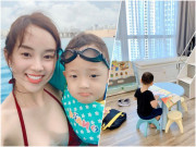 Làm mẹ - Ngủ dậy không thấy con trai đâu, Ly Kute hốt hoảng đi tìm thì bất ngờ lúc thấy bé