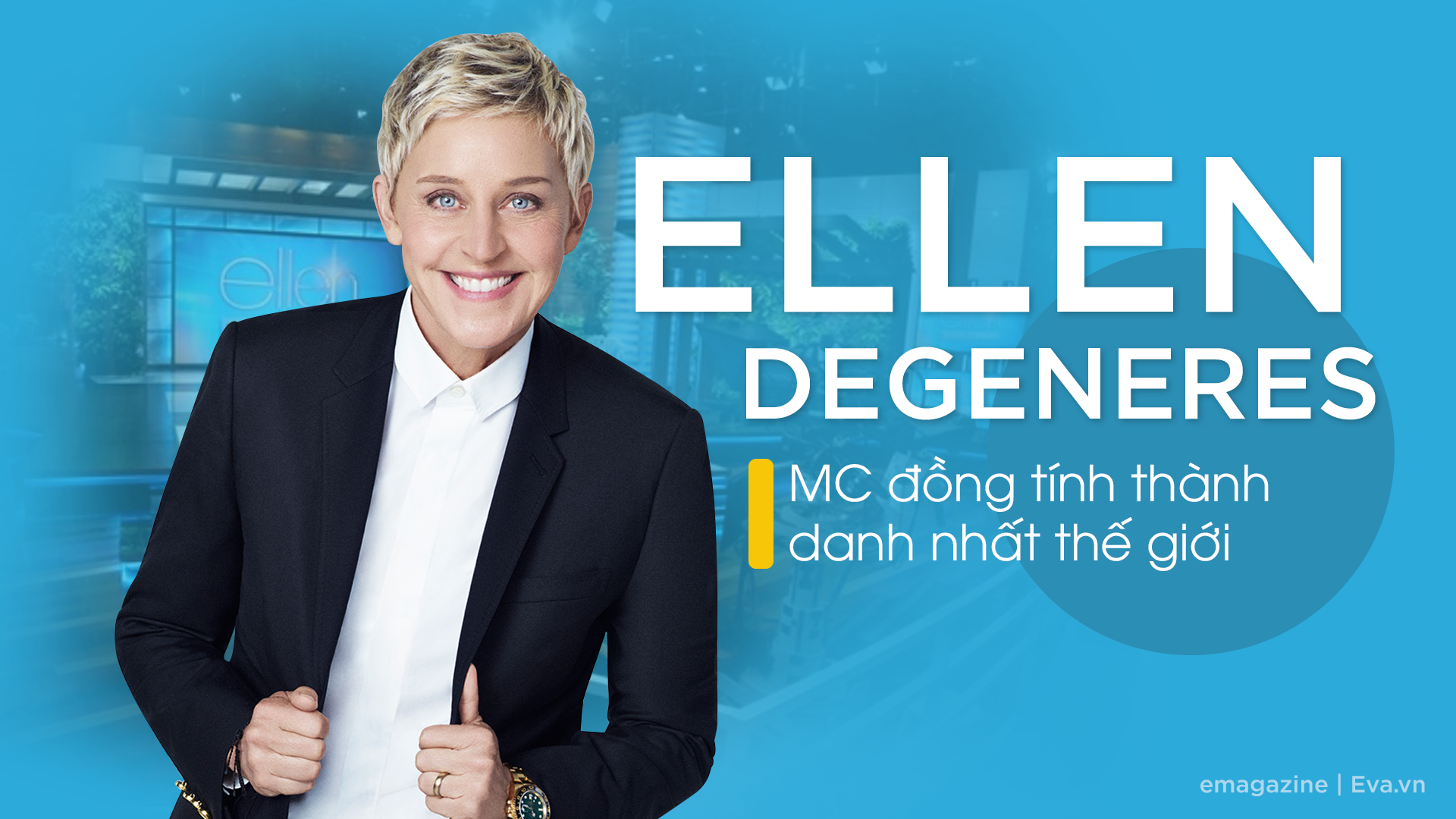 Ellen DeGeneres: Vượt qua quá khứ bị bố dượng xâm hại, trở thành MC đồng tính nổi nhất thế giới - 1