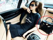 Thời trang - Lã Thanh Huyền khoe ảnh chụp trong xe sang, tiện show luôn chiếc túi hiệu tiền tỷ