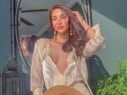 Bà bầu - Phanh áo khoe ngực "thả rông" sau sinh, Lan Khuê bị chê "lép như đàn ông"