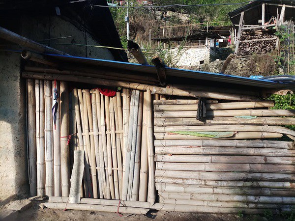 Mẹ dùng tải treo con lên xà nhà để đi kiếm bát cháo ngô, rau rừng về ăn qua ngày - 1