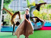 Làm đẹp - Mẹ Hồ Ngọc Hà U65 vẫn đứng vững trên giày cao gót nhờ tập luyện mỗi buổi sáng