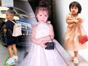 Thời trang - Đâu thua con tỷ phú Mỹ đeo cặp 12 nghìn đô, nhóc tì sao Việt cũng xách túi trăm triệu