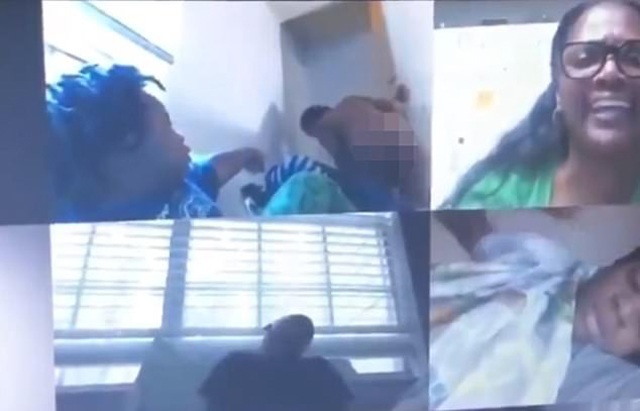 Con trai đang học trực tuyến thì người mẹ khỏa thân bước vào, cô giáo và bạn bè sốc nặng - 2