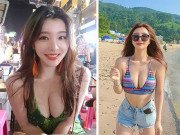 Clip Eva - Cô gái suýt làm chìm phao bơi trên sóng livestream vì vòng 1 trĩu nặng