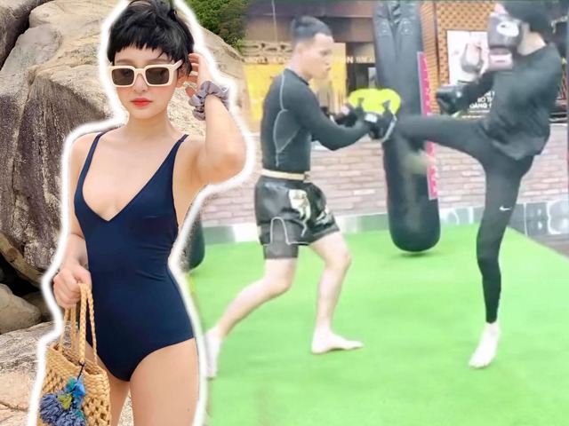 Hiền Hồ người nhỏ nhắn, xinh xắn nhưng hóa ra lại là tay chơi boxing cừ khôi