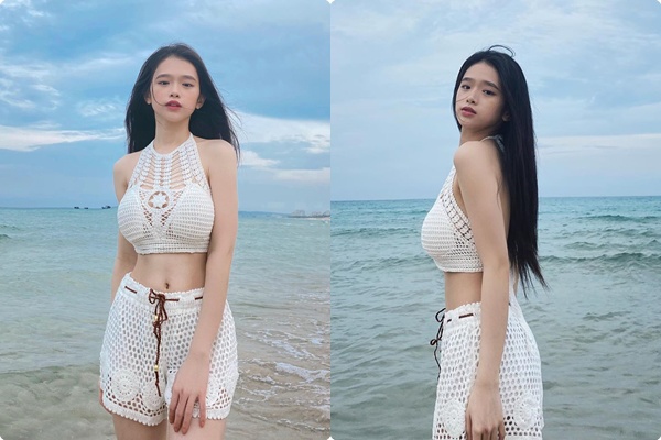 Linh Ka lên đồ ngày thường đẹp miễn chê, đổi sang bikini một mảnh lại mắc lỗi đáng tiếc - 9