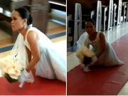 Tin tức - Cô dâu không chân tự mình lết vào lễ đường, cảnh tượng khiến ai cũng xúc động