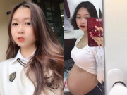 Bà bầu - Hotgirl 2002 Hà Nội khoe ảnh bầu giấu kĩ lúc 17 tuổi, danh tính bố em bé gây sốc