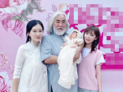 Giải trí - Đạo diễn U70 tóc bạc phơ bế con ẵm ngửa nhưng không sốt bằng cô vợ bé bên cạnh