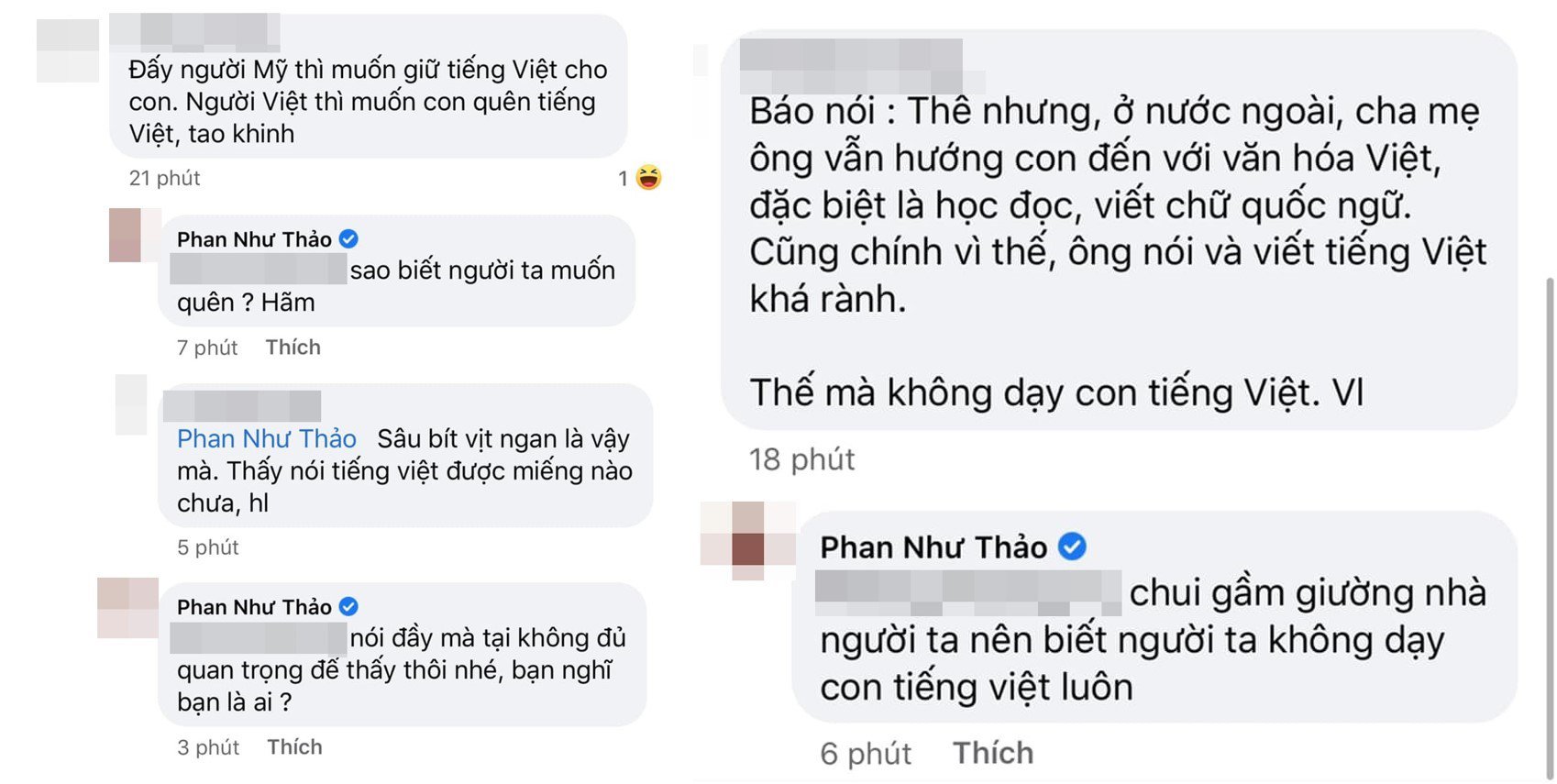 Hết ồn ào chê béo, Phan Như Thảo lại bị mắng khi khoe clip con nói tiếng Anh - 3