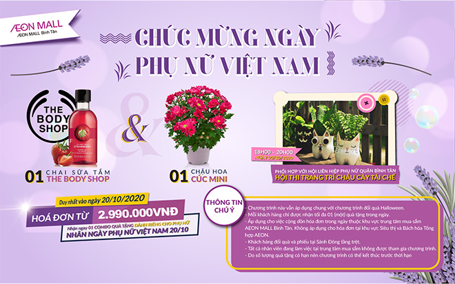 Sôi nổi các hoạt động mừng Ngày Phụ Nữ Việt Nam tại Aeon Mall Bình Tân - 2
