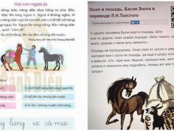 Truyện Hai Con Ngựa trong sách giáo khoa Tiếng Việt lớp 1 gây tranh cãi: Nguyên tác viết gì?
