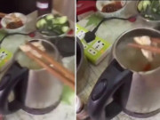 Nhà đẹp - Nhóm thanh niên nấu lẩu bằng ấm siêu tốc, dân mạng chỉ ra sai lầm chết người