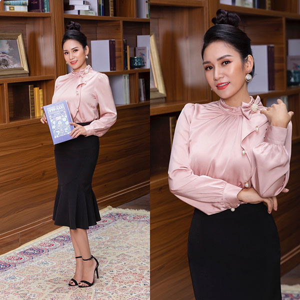 Giảng viên - MC Thanh Mai gợi ý mặc đẹp công sở mùa Thu - 4