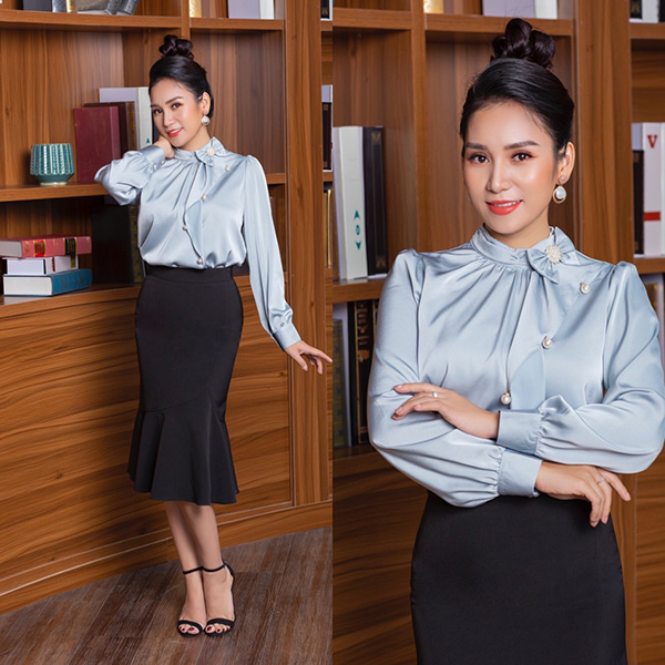 Giảng viên - MC Thanh Mai gợi ý mặc đẹp công sở mùa Thu - 5