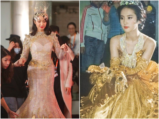 14 năm trước Lưu Diệc Phi hoá Nữ thần Kim Ưng: Nữ thần mới không có cửa so sánh