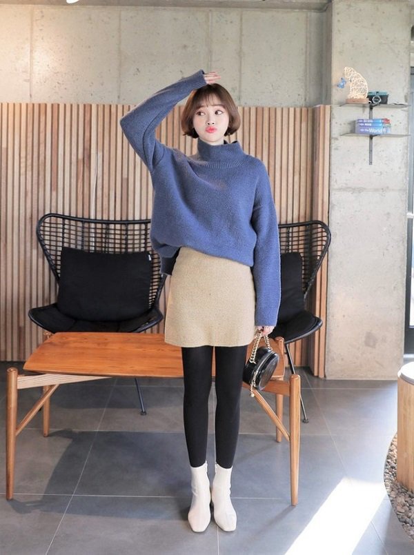 Áo len trơn màu dù đơn giản đến mấy, qua tay các mỹ nhân Hàn là hóa sành điệu - 16