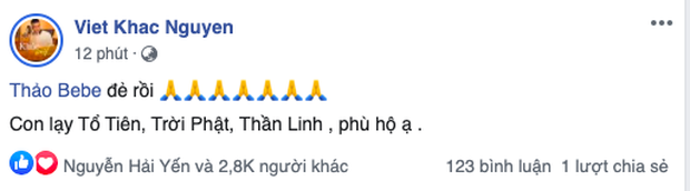 Khắc Việt thông báo vợ DJ amp;#34;đẻ rồiamp;#34;, sinh đôi trai gái khiến cả làng sao Việt chia vui - 1