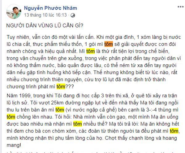 Lũ lụt ở miền Trung: Không phải mỳ tôm, nên ủng hộ dân vùng lũ những vật dụng này - 1
