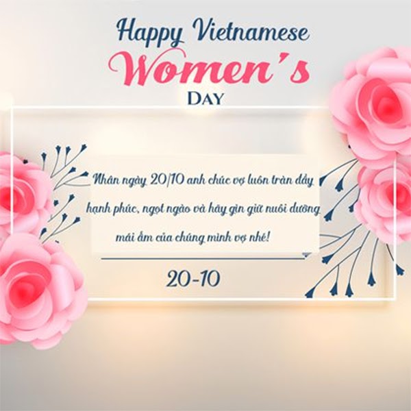 30 tấm thiệp 20/10 chúc mừng ngày phụ nữ Việt Nam đẹp và ý nghĩa nhất - 14