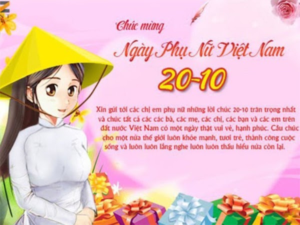 30 tấm thiệp 20/10 chúc mừng ngày phụ nữ Việt Nam đẹp và ý nghĩa nhất - 24
