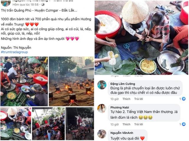 Thâu đêm gói bánh chưng, vượt cả trăm cây số mang ca nô đến hỗ trợ đồng bào miền Trung