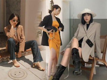 Kiểu áo hợp diện từ hè sang thu, tuy đơn giản mà phối được cả “tá” bộ nhìn là mê