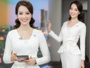 Thời trang - Á hậu Thuỵ Vân “tái xuất” sóng truyền hình, diện đồ trắng tinh khôi đẹp như nữ thần