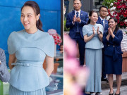 Bà bầu - Đàm Thu Trang sinh xong mặt bầu bĩnh, ngực căng sữa, Cường Đô-la liền nịnh vợ "không ngượng miệng"