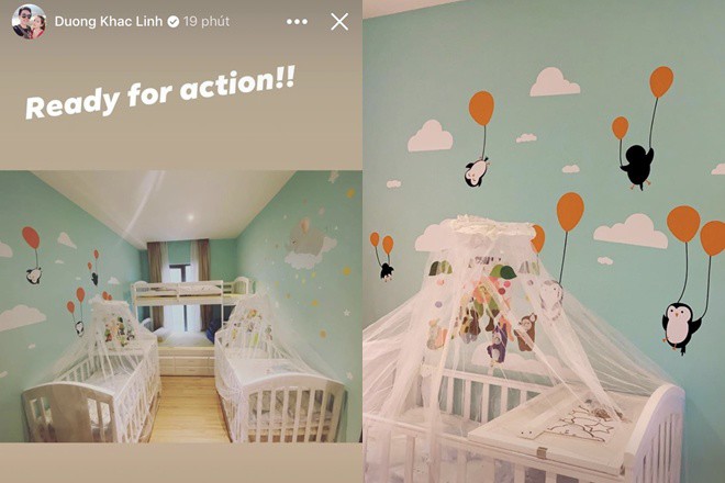 Vợ kém 13 tuổi của Dương Khắc Linh đã sinh con đôi, khoe tên thật của 2 quý tử - 4