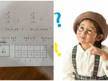 Bài toán tiểu học 2 + 1>1 cô giáo gạch sai, CĐM đưa lý do khiến nhiều người ngỡ ngàng