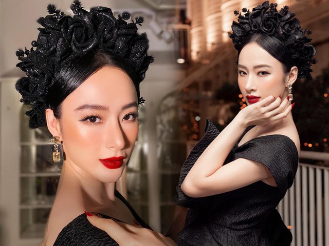 Nữ hoàng thảm đỏ Angela Phương Trinh hóa hoa hồng đen ngày trở lại