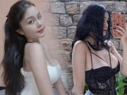 Thời trang - Diện nội y hai dây quá mỏng, dân mạng sợ hot girl bị đứt áo làm lộ hàng