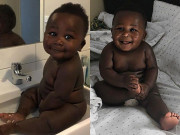 Làm mẹ - Bé trai châu Phi đẹp nhất thế giới, nhìn sang mẹ da đen: Thật sự mỹ nhân!