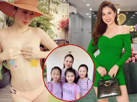 Hoa hậu 3 con xách túi 1,3 tỷ phản pháo đanh thép khi bị chê "ngực chảy xệ"