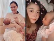 Làm đẹp - Sau sinh Quỳnh Anh da mơn mởn, vợ hotgirl của Văn Đức than thức khuya chăm con mặt sần sùi