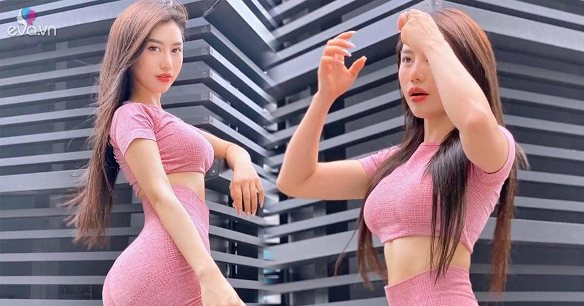 Diện quần bó chẽn khoe vòng ba khủng đi tập thể dục, cô gái làm góc phố sáng bừng