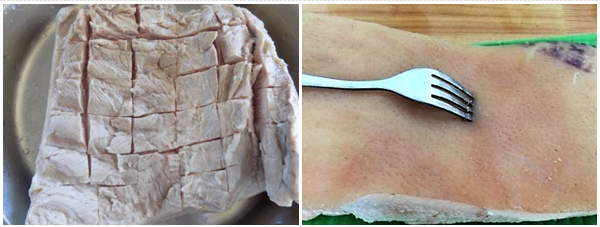 Cách làm thịt quay giòn bì cực đơn giản tại nhà, da heo giòn rụm hấp dẫn