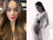 Giải trí - Hồ Ngọc Hà lần đầu khoe ảnh mang bầu, bụng to vượt mặt trước ngày "vỡ chum"