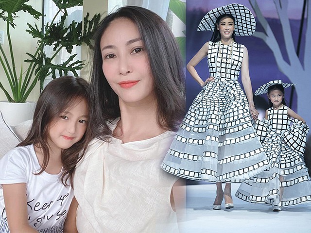 Con gái út Hà Kiều Anh 5 tuổi cao vượt trội, cùng mẹ Hoa hậu tập giữ dáng từ nhỏ