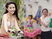 Làm mẹ - Đến trường mẫu giáo làm sinh nhật con, Phan Như Thảo bực mình khi bị nói già như bà cháu