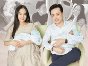 Làm mẹ - U40 làm bố, Dương Khắc Linh tay chăm cặp song sinh, miệng hôn lên vết rạn an ủi vợ