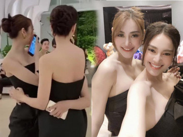 Lan Ngọc và bạn thân diện đồ đôi khoe dáng bốc lửa: mỏi mắt nhìn không biết ai là ai