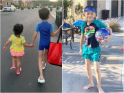 Làm mẹ - Lâu lắm mới xuất hiện, con trai Ngô Kiến Huy gây xót xa với đôi chân gầy đến khó tin