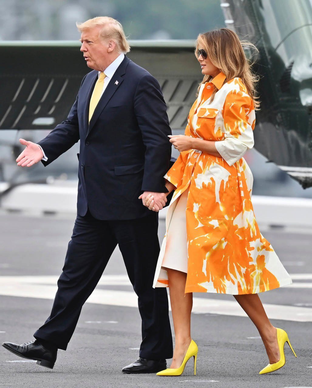 Làm vợ tổng thống Mỹ, đệ nhất phu nhân Melania Trump nghiện giày gót nhọn - 7